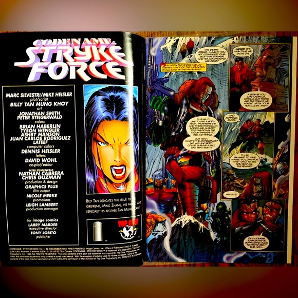 💥Vintage Code Name Stryke Force 1994 Comic Book - Picture 3 of 4